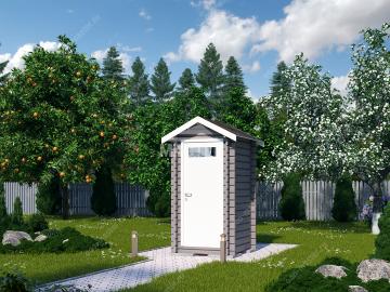 Туалет садовый «Теремок»